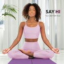 RE:SPORT Yogamatte Lila Fitnessmatte Gymnastikmatte Pilates Sportmatte Bodenmatte PHTHALATFREI