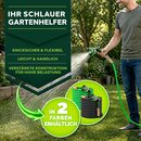 TRESKO� Flexibler Gartenschlauch Premium 7,5m | Wasserschlauch flexibel mit 3-Fach Latexkern | dehnbarer flexiSchlauch | alle Verschraubungen aus hochwertigem Messing