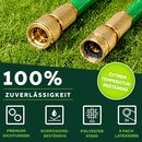 TRESKO� Flexibler Gartenschlauch Premium 7,5m | Wasserschlauch flexibel mit 3-Fach Latexkern | dehnbarer flexiSchlauch | alle Verschraubungen aus hochwertigem Messing