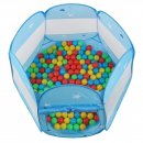 KIDUKU Kinderzelt Bllebad Babyzelt Spielhaus Spielzelt + 100 Blle + Tasche blau