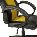 Racing Chefsessel Bürostuhl Drehstuhl Schalensitz Bürosessel Schreibtischstuhl schwarz/gelb