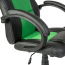 Racing Chefsessel B�rostuhl Drehstuhl Schalensitz B�rosessel Schreibtischstuhl schwarz/gr�n