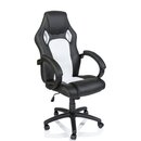 Racing Chefsessel B�rostuhl Drehstuhl Schalensitz B�rosessel Schreibtischstuhl schwarz/wei�