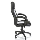 Racing Chefsessel B�rostuhl Drehstuhl Schalensitz B�rosessel Schreibtischstuhl schwarz/wei�