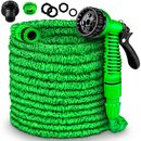 TRESKO Flexibler Gartenschlauch 15m Wasserschlauch dehnbarer Flexischlauch