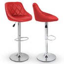 TRESKO 2er Set Barhocker Barstuhl Tresenhocker Kchenhocker Hocker Loungesessel 2x rot