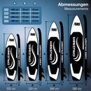 RE:SPORT SUP Board 305cm Blau aufblasbar Stand Up Paddle Set Surfboard Paddling Premium