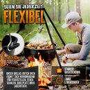 grillas� Dutch Oven Set 4,2 Liter / Topf mit F��e Deckelheber BBQ Gusseisen Feuertopf Gusstopf Schmortopf