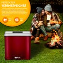 tillvex K�hlbox elektrisch 32L Rot | Mini-K�hlschrank 230 V und 12 V f�r KFZ Auto Camping | k�hlt & w�rmt | ECO-Modus
