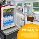 tillvex K�hlbox elektrisch 40L Rot mit Rollen | Mini-K�hlschrank 230 V und 12 V f�r KFZ Auto Camping | k�hlt & w�rmt | ECO-Modus