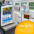 tillvex K�hlbox elektrisch 40L Blau mit Rollen | Mini-K�hlschrank 230 V und 12 V f�r KFZ Auto Camping | k�hlt & w�rmt | ECO-Modus
