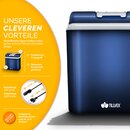 tillvex Khlbox elektrisch 24L Blau | Mini-Khlschrank 230 V und 12 V fr KFZ Auto Camping | khlt & wrmt | ECO-Modus