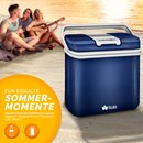 tillvex Khlbox elektrisch 24L Blau | Mini-Khlschrank 230 V und 12 V fr KFZ Auto Camping | khlt & wrmt | ECO-Modus