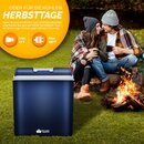 tillvex Khlbox elektrisch 24L Blau | Mini-Khlschrank 230 V und 12 V fr KFZ Auto Camping | khlt & wrmt | ECO-Modus