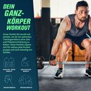 RE:SPORT Hantelset Gusseisen 15 - 60 kg Kurzhanteln Langhantel Set Hantel Hantelscheiben