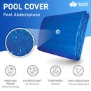 tillvex Pool Abdeckplane Rund 366 cm Fast Set Quick Up Pool Plane Abdeckung Poolabdeckung Schwimmbecken