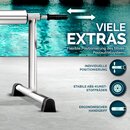 tillvex Pool Aufroller 3 - 5,70 m mit Vollgummireifen | Aufrollsystem fr Solarplane | Aufrollvorrichtung fr Poolplane & Abdeckung | inkl. Bnder