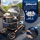 KIDUKU® 3 in 1 Kombi Kinderwagen Buggy Reisebuggy inkl. Auto- Babyschale Faltbar