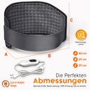 sinnlein Heizkissen elektrisch Anthrazit f�r Bauch und R�cken | Heizg�rtel mit 3 Temperaturstufen & Abschaltautomatik | W�rmeg�rtel mit verstellbarem Band und Klettverschluss