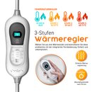 sinnlein Heizkissen elektrisch Anthrazit mit Fllung 100W fr Rcken Schulter Nacken | Wrmekissen mit 3 Temperaturstufen & Abschaltautomatik