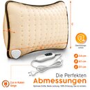 sinnlein Heizkissen elektrisch Beige mit Fllung 100W fr Rcken Schulter Nacken | Wrmekissen mit 3 Temperaturstufen & Abschaltautomatik