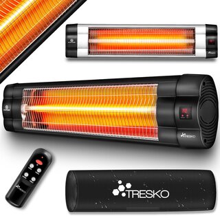 TRESKO Infrarot Heizstrahler 2500W mit Fernbedienung |...