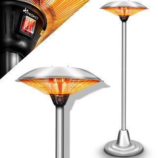TRESKO Infrarot Heizstrahler 2500W | Heizpilz Terrasse...