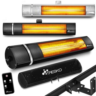 TRESKO Infrarot Heizstrahler 2000W mit Fernbedienung |...