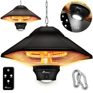 TRESKO Deckenheizstrahler 1200W Heizstrahler Infrarot...