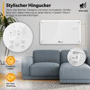 TRESKO Glaskonvektor Glasheizung 2000W APP WiFi wei | Elektroheizung elektrisch inkl. Fernbedienung | Konvektor Heizung Heizkrper Touch & LCD-Display | Elektroheizkrper Stand- oder Wandgert
