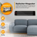 TRESKO Dunkelheizstrahler 1200 Watt Infrarot Heizstrahler Schwarzstrahler Terrassenstrahler Schwarz IRD