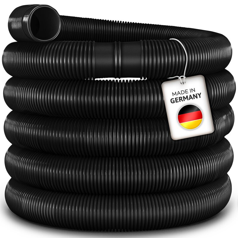 tillvex Poolschlauch Schwimmbadschlauch Saugschlauch Solarschlauch  32 - 38mm 6m / 38mm Schwarz