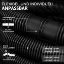 tillvex Poolschlauch Schwimmbadschlauch Saugschlauch Solarschlauch  32 - 38mm 6m / 38mm Schwarz