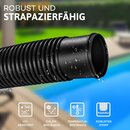 tillvex Poolschlauch Schwimmbadschlauch Saugschlauch Solarschlauch  32 - 38mm 6m / 38mm Schwarz
