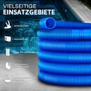 tillvex Poolschlauch Schwimmbadschlauch Saugschlauch Solarschlauch  32 - 38mm 8m / 32mm Blau