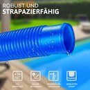tillvex Poolschlauch Schwimmbadschlauch Saugschlauch Solarschlauch  32 - 38mm 8m / 32mm Blau