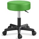 TRESKO Rollhocker h�henverstellbar Gr�n 150 kg | Hocker Drehhocker 10 cm Dicke Polsterung 47-60 cm | Arbeitshocker B�rohocker 360� drehbar mit Rollen
