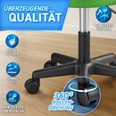 TRESKO Rollhocker h�henverstellbar Gr�n 150 kg | Hocker Drehhocker 10 cm Dicke Polsterung 47-60 cm | Arbeitshocker B�rohocker 360� drehbar mit Rollen