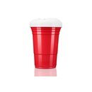 TRESKO Rote & Blaue Partybecher 100 Stck + 12 Blle Plastikbecher Party Beer Pong Cups