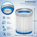 tillvex Ersatzfilter fr Poolsauger bis zu 25 m (25000 Liter) | Filterkartusche fr Pool Bodensauger elektrisch