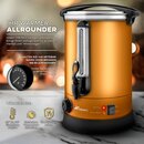 TRESKO� Gl�hweinkocher Kupfer 10L / 1500W Einkochautomat aus Edelstahl Gl�hweinkessel Gl�hweinautomat Hei�getr�nkeautomat Hei�wasserspender