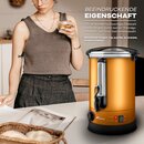 TRESKO� Gl�hweinkocher Kupfer 10L / 1500W Einkochautomat aus Edelstahl Gl�hweinkessel Gl�hweinautomat Hei�getr�nkeautomat Hei�wasserspender