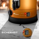 TRESKO� Gl�hweinkocher Kupfer 10L / 1500W Einkochautomat aus Edelstahl Gl�hweinkessel Gl�hweinautomat Hei�getr�nkeautomat Hei�wasserspender