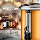 TRESKO� Gl�hweinkocher Kupfer 10L / 1500W Einkochautomat aus Edelstahl Gl�hweinkessel Gl�hweinautomat Hei�getr�nkeautomat Hei�wasserspender