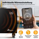 TRESKO Elektroheizung Schwarz 2000W inkl. WiFi & APP Glaskonvektor Konvektor Wand Heizung Glas Heizkrper Bad