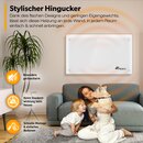 TRESKO Elektroheizung Wei 2000W Glaskonvektor Konvektor Wand Heizung Glas Heizkrper Bad