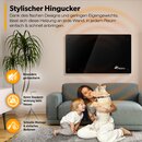 TRESKO� Elektroheizung Schwarz 1500W Glaskonvektor Konvektor Wand Heizung Glas Heizk�rper Bad