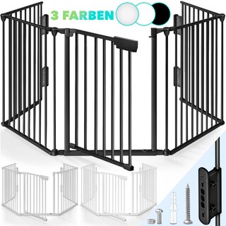 KIDUKU Kaminschutzgitter Baby mit Tr Metall 240 - 600...