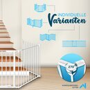 KIDUKU Kaminschutzgitter Baby Wei - 300 cm Lnge Absperrgitter Ofenschutzgitter Laufstall Trschutzgitter