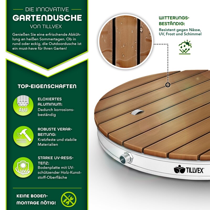 KESSER Gartendusche, Gartendusche Bodendusche Außendusche